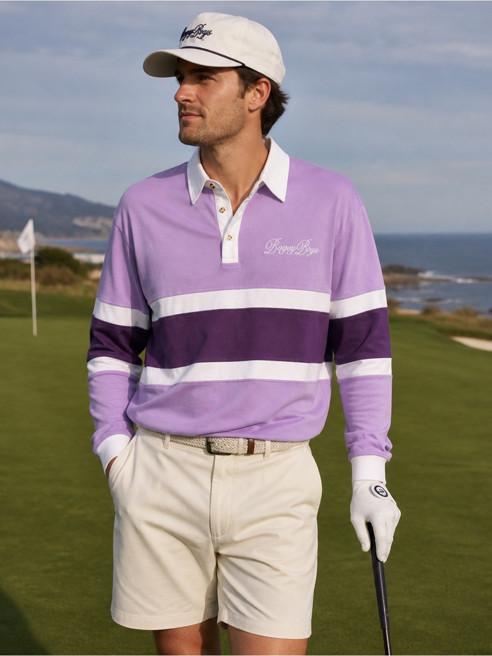 Bogey Boys Midstripe Men's Polo Shirt